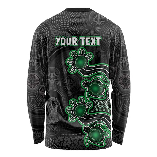 Personalised Melbourne Stars NAIDOC Week 2026 Long Sleeve Shirt Sea Turtles Aboriginal Art