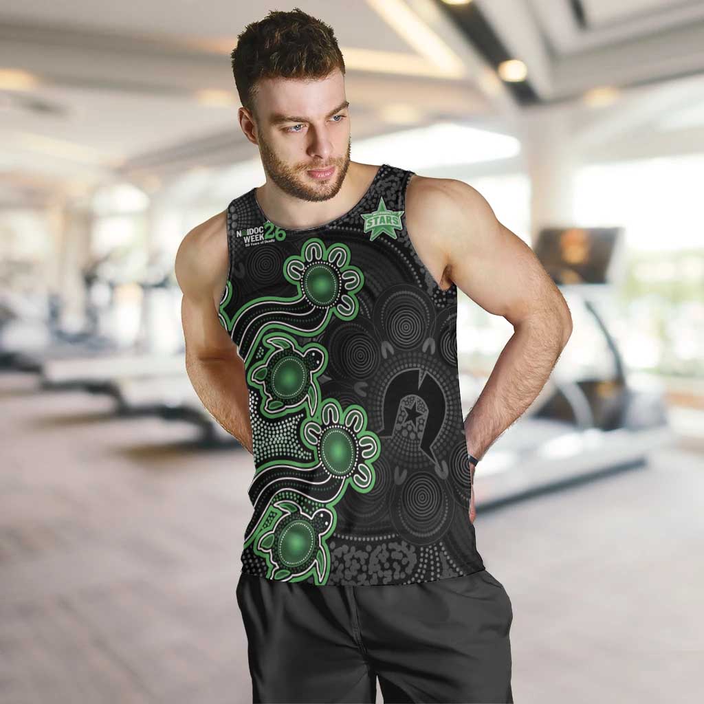 Personalised Melbourne Stars NAIDOC Week 2026 Men Tank Top Sea Turtles Aboriginal Art
