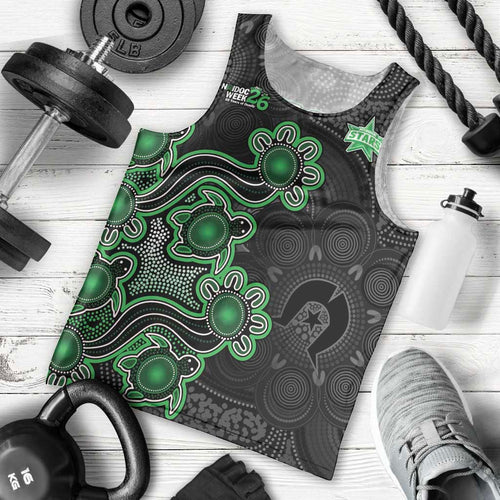 Personalised Melbourne Stars NAIDOC Week 2026 Men Tank Top Sea Turtles Aboriginal Art