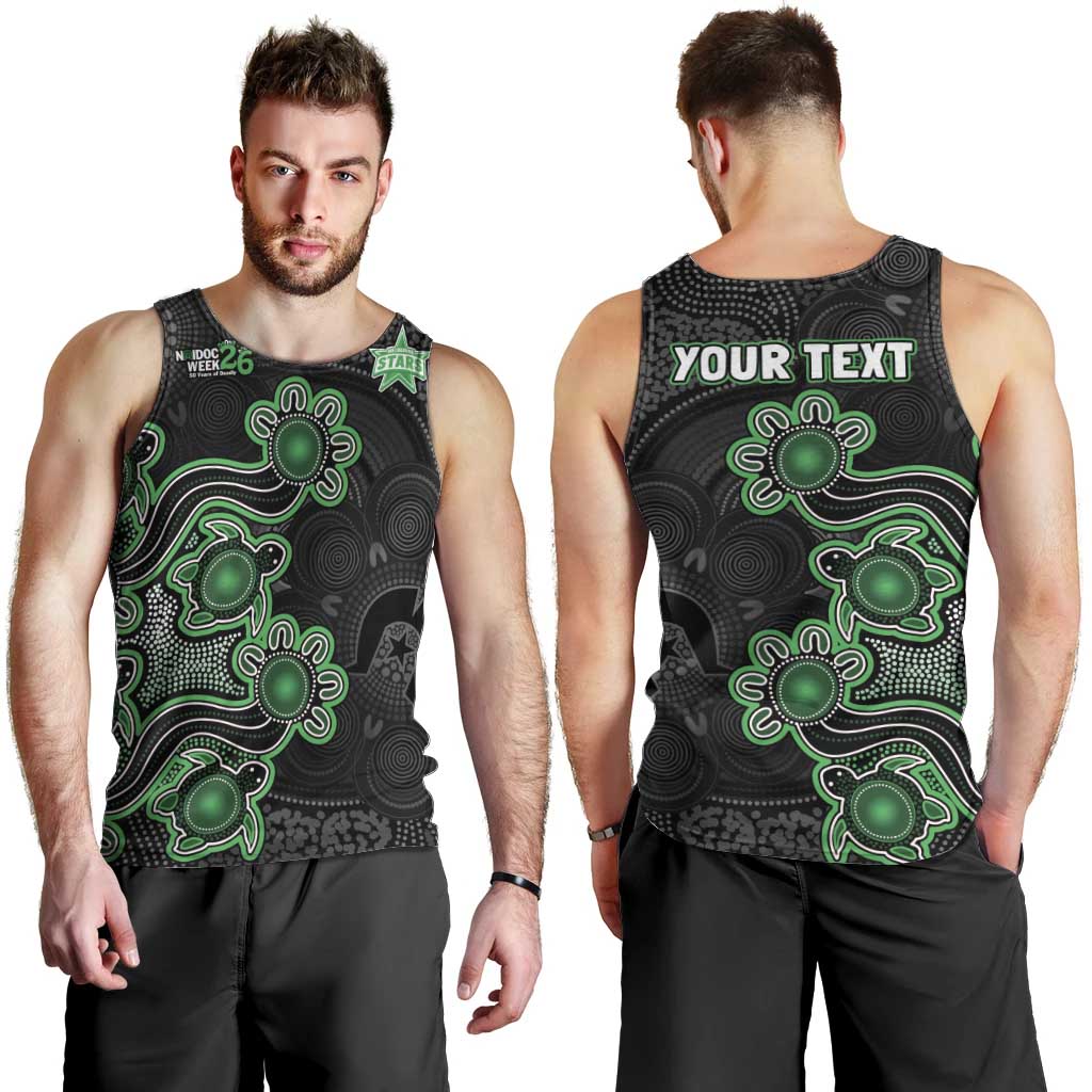 Personalised Melbourne Stars NAIDOC Week 2026 Men Tank Top Sea Turtles Aboriginal Art