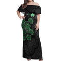 Personalised Melbourne Stars NAIDOC Week 2026 Off Shoulder Maxi Dress Sea Turtles Aboriginal Art