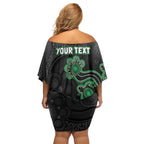 Personalised Melbourne Stars NAIDOC Week 2026 Off Shoulder Short Dress Sea Turtles Aboriginal Art