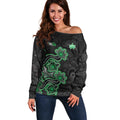 Personalised Melbourne Stars NAIDOC Week 2026 Off Shoulder Sweater Sea Turtles Aboriginal Art