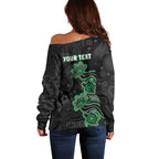 Personalised Melbourne Stars NAIDOC Week 2026 Off Shoulder Sweater Sea Turtles Aboriginal Art