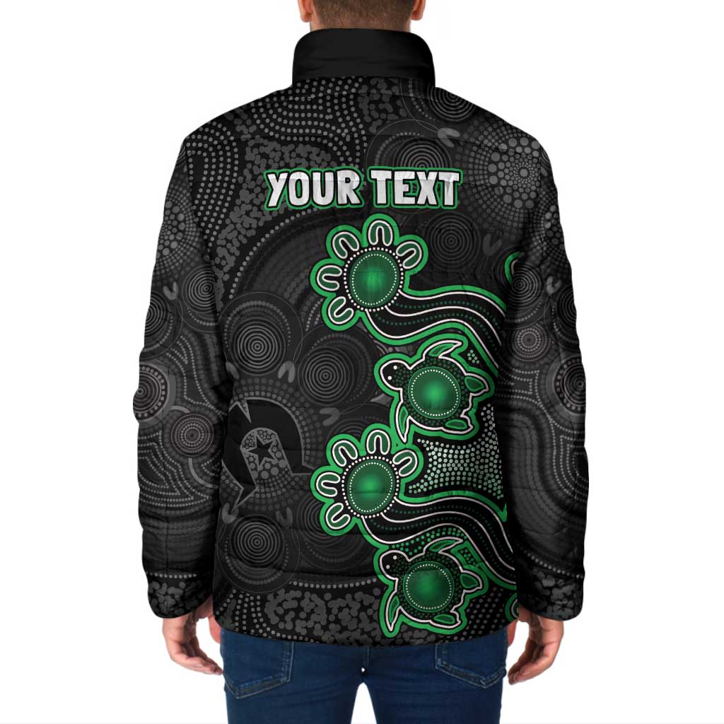 Personalised Melbourne Stars NAIDOC Week 2026 Padded Jacket Sea Turtles Aboriginal Art