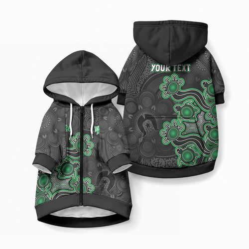 Personalised Melbourne Stars NAIDOC Week 2026 Pet Hoodie Sea Turtles Aboriginal Art