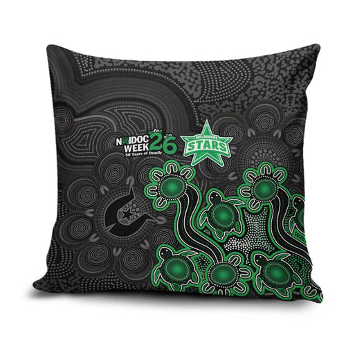 Melbourne Stars NAIDOC Week 2026 Pillow Cover Sea Turtles Aboriginal Art
