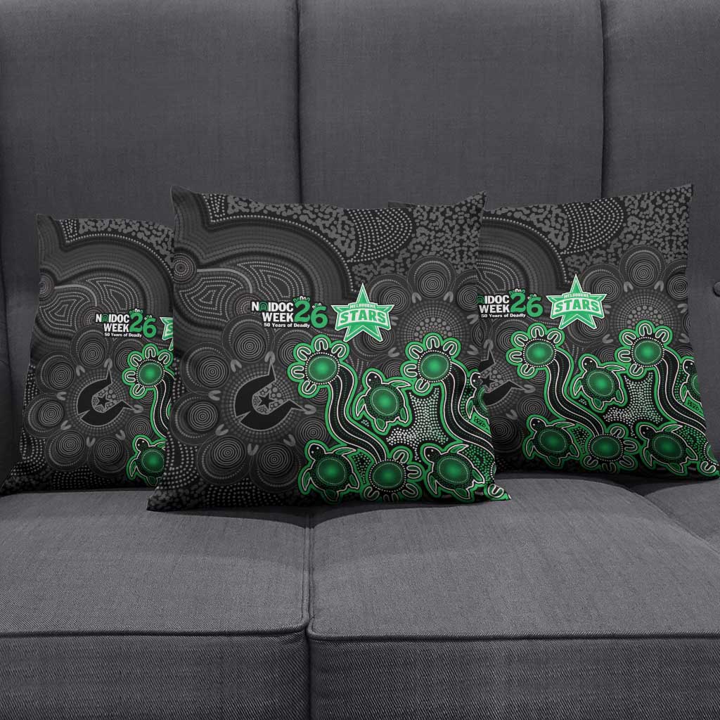 Melbourne Stars NAIDOC Week 2026 Pillow Cover Sea Turtles Aboriginal Art