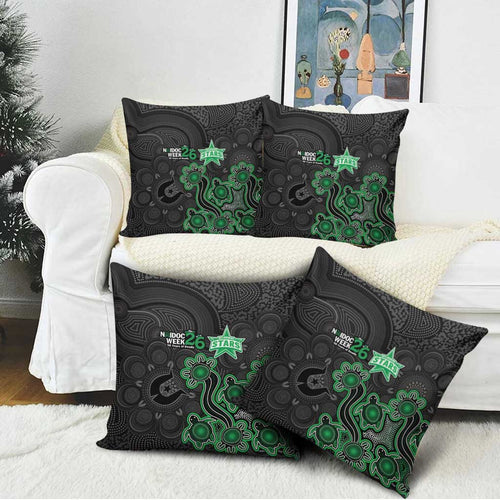 Melbourne Stars NAIDOC Week 2026 Pillow Cover Sea Turtles Aboriginal Art