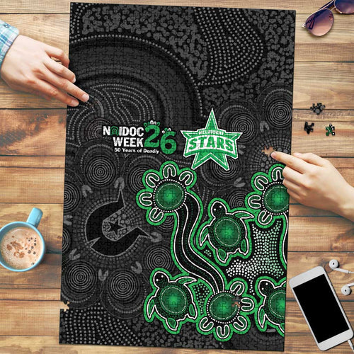 Melbourne Stars NAIDOC Week 2026 Puzzle Sea Turtles Aboriginal Art