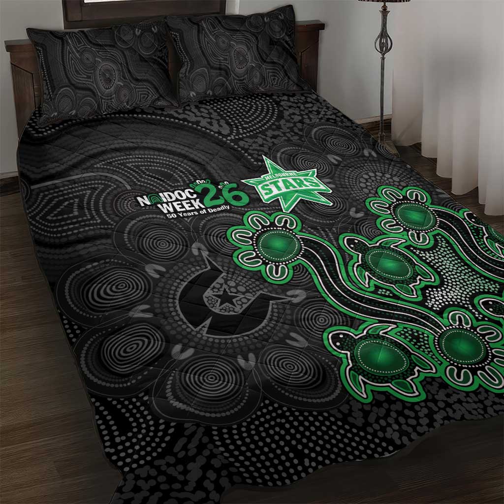 Melbourne Stars NAIDOC Week 2026 Quilt Bed Set Sea Turtles Aboriginal Art