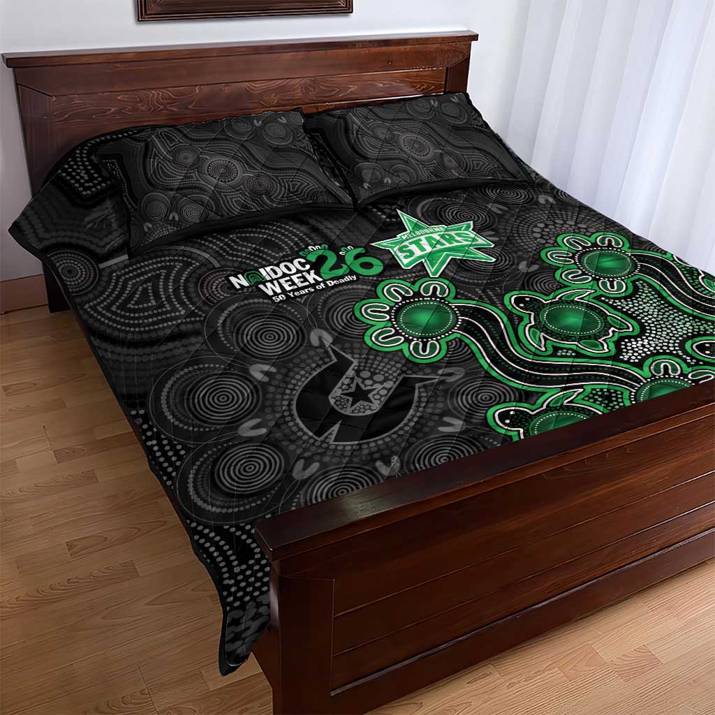 Melbourne Stars NAIDOC Week 2026 Quilt Bed Set Sea Turtles Aboriginal Art