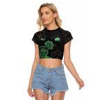 Personalised Melbourne Stars NAIDOC Week 2026 Raglan Cropped T Shirt Sea Turtles Aboriginal Art
