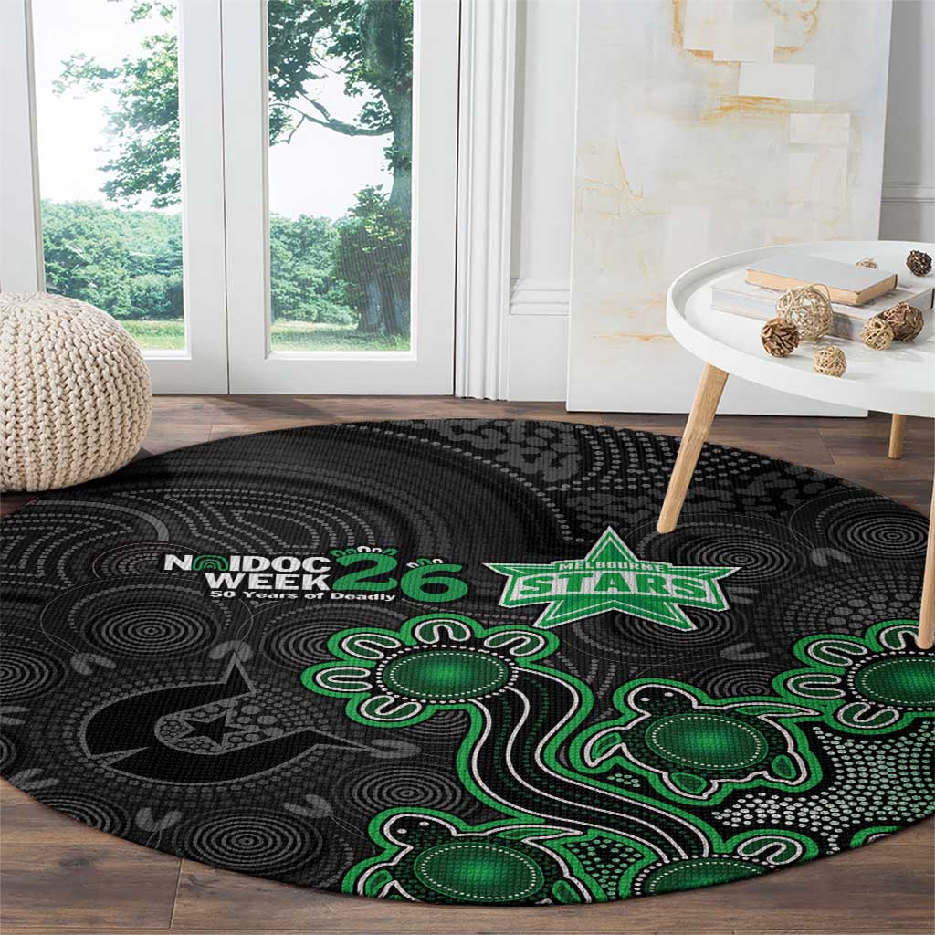 Melbourne Stars NAIDOC Week 2026 Round Carpet Sea Turtles Aboriginal Art