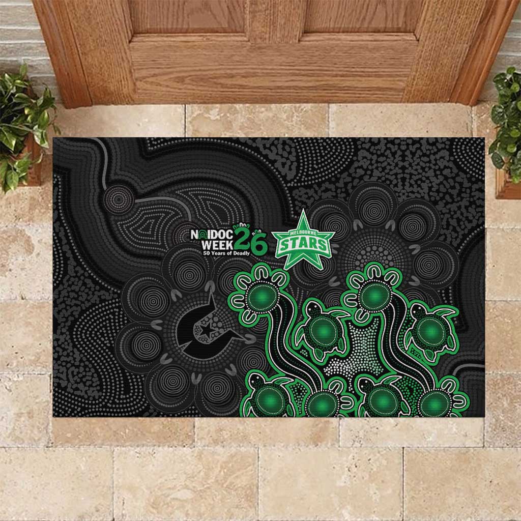 Melbourne Stars NAIDOC Week 2026 Rubber Doormat Sea Turtles Aboriginal Art