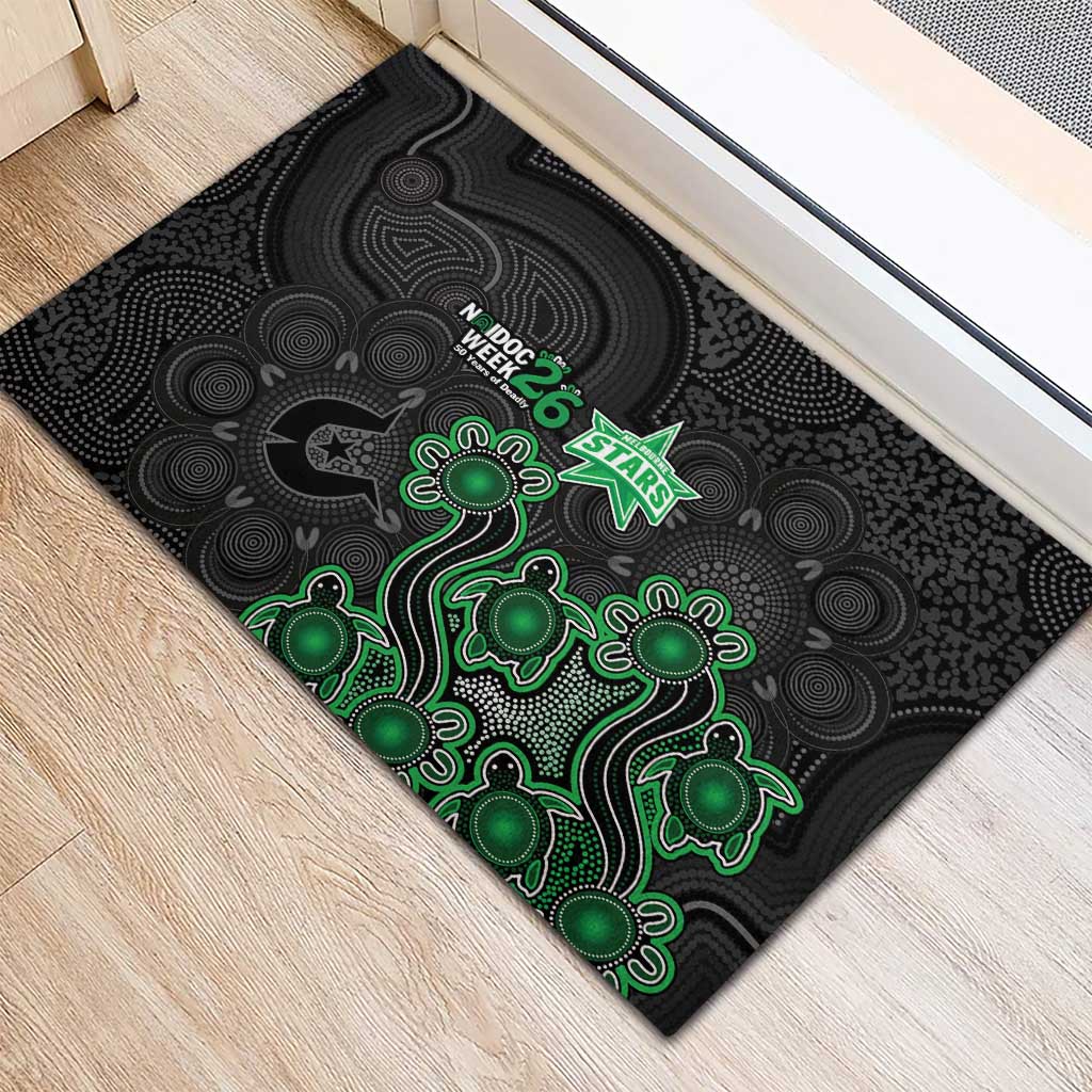 Melbourne Stars NAIDOC Week 2026 Rubber Doormat Sea Turtles Aboriginal Art