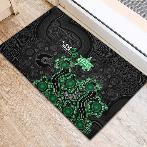 Melbourne Stars NAIDOC Week 2026 Rubber Doormat Sea Turtles Aboriginal Art
