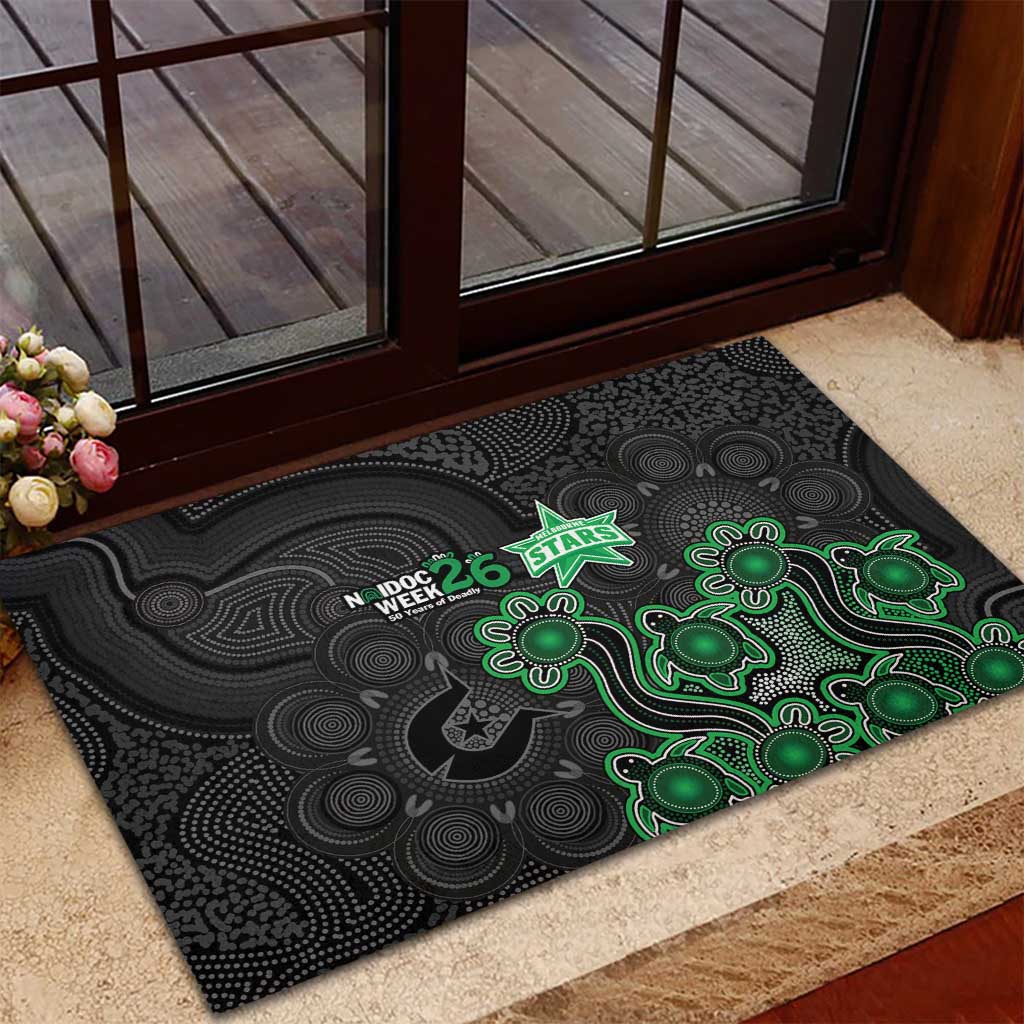 Melbourne Stars NAIDOC Week 2026 Rubber Doormat Sea Turtles Aboriginal Art