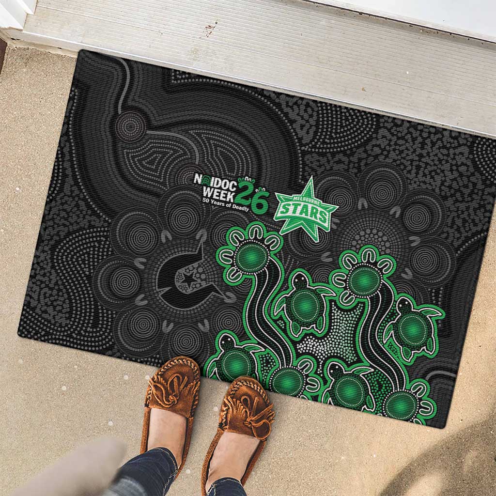 Melbourne Stars NAIDOC Week 2026 Rubber Doormat Sea Turtles Aboriginal Art
