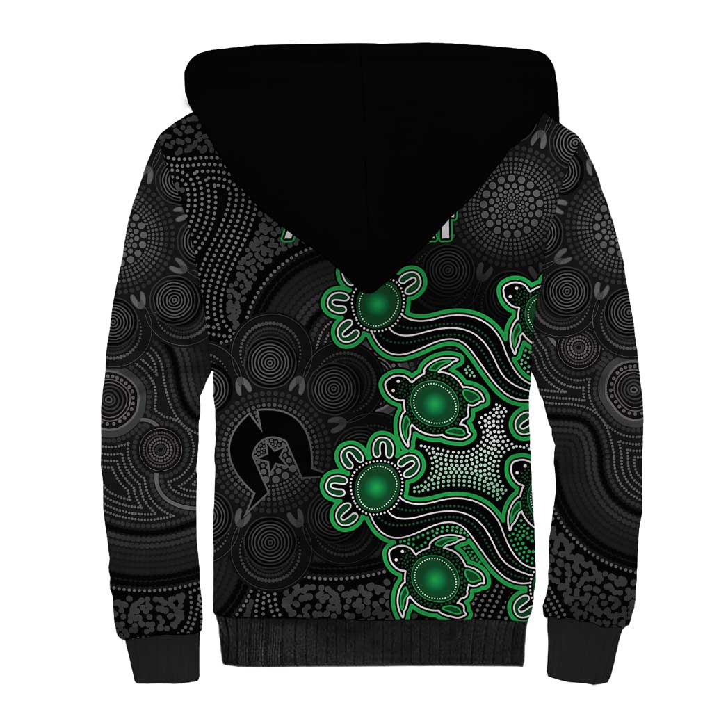 Personalised Melbourne Stars NAIDOC Week 2026 Sherpa Hoodie Sea Turtles Aboriginal Art