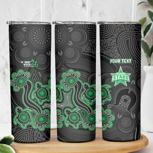 Personalised Melbourne Stars NAIDOC Week 2026 Skinny Tumbler Sea Turtles Aboriginal Art