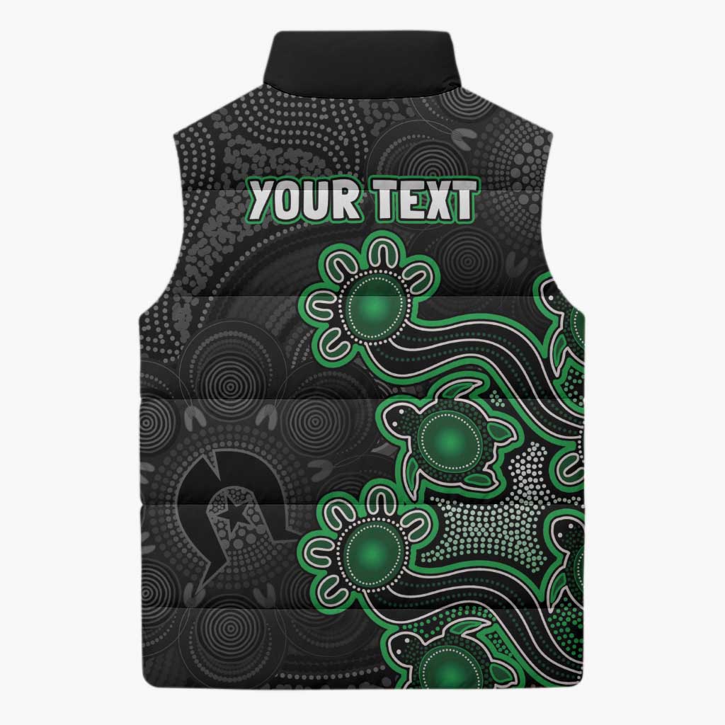 Personalised Melbourne Stars NAIDOC Week 2026 Sleeveless Puffer Jacket Sea Turtles Aboriginal Art