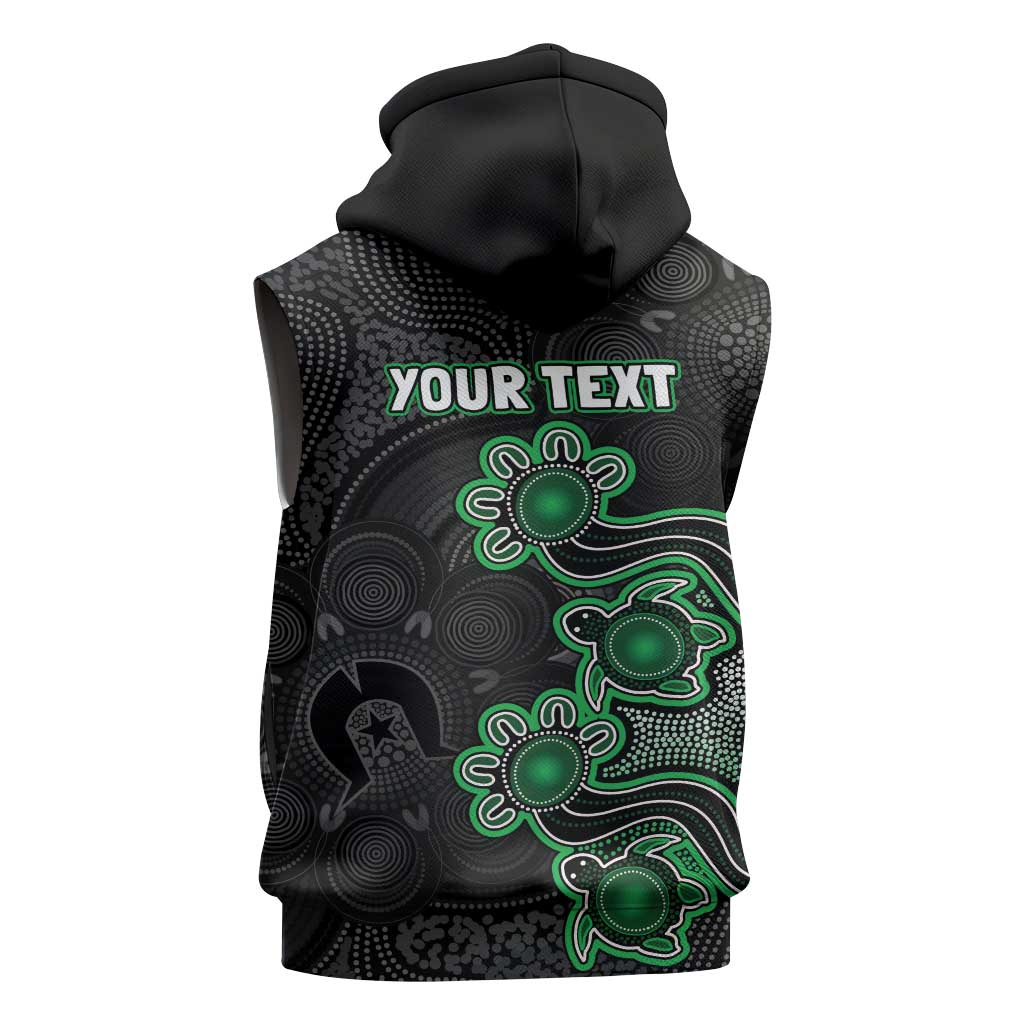 Personalised Melbourne Stars NAIDOC Week 2026 Sleeveless Zip Hoodie Sea Turtles Aboriginal Art