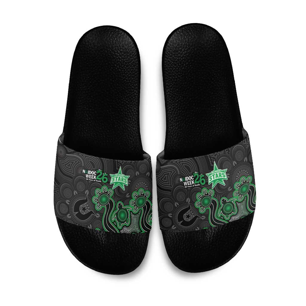 Melbourne Stars NAIDOC Week 2026 Slide Sandals Sea Turtles Aboriginal Art