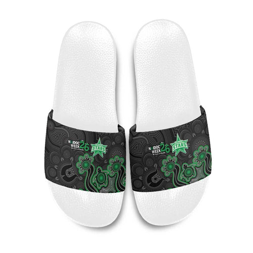 Melbourne Stars NAIDOC Week 2026 Slide Sandals Sea Turtles Aboriginal Art