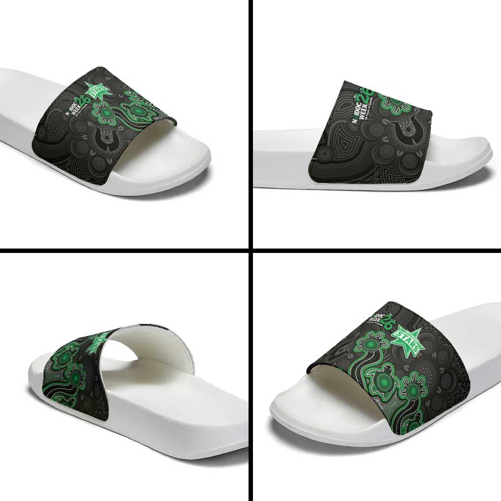 Melbourne Stars NAIDOC Week 2026 Slide Sandals Sea Turtles Aboriginal Art