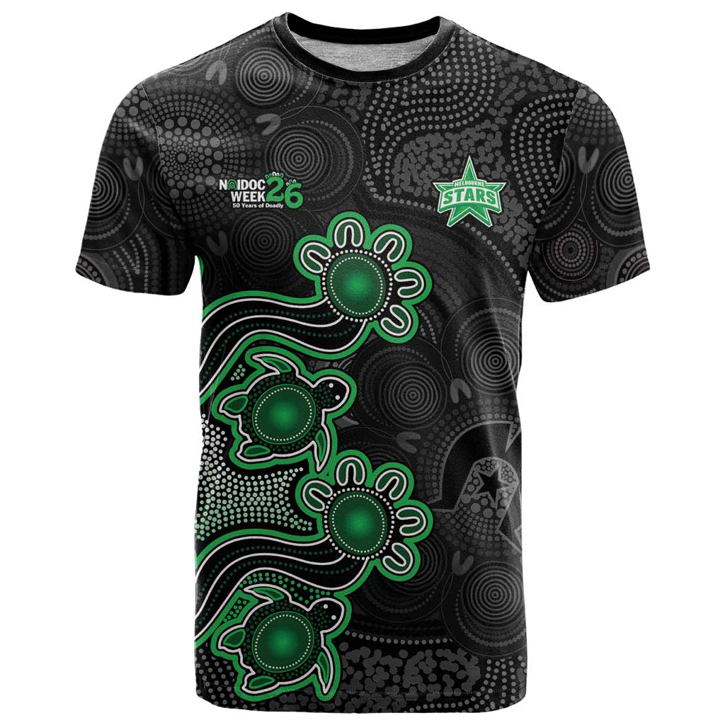 Personalised Melbourne Stars NAIDOC Week 2026 T Shirt Sea Turtles Aboriginal Art