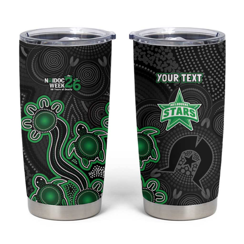 Personalised Melbourne Stars NAIDOC Week 2026 Tumbler Cup Sea Turtles Aboriginal Art