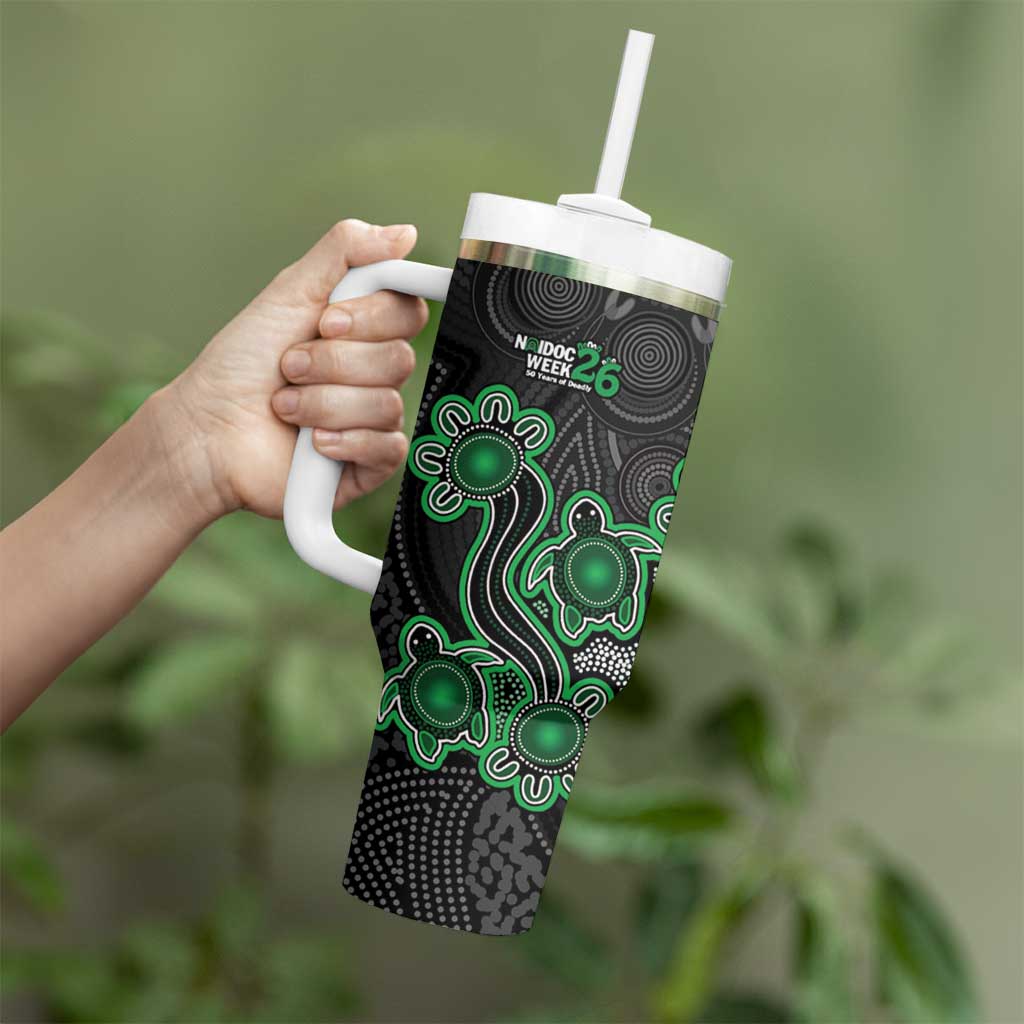 Personalised Melbourne Stars NAIDOC Week 2026 Tumbler With Handle Sea Turtles Aboriginal Art