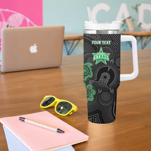 Personalised Melbourne Stars NAIDOC Week 2026 Tumbler With Handle Sea Turtles Aboriginal Art
