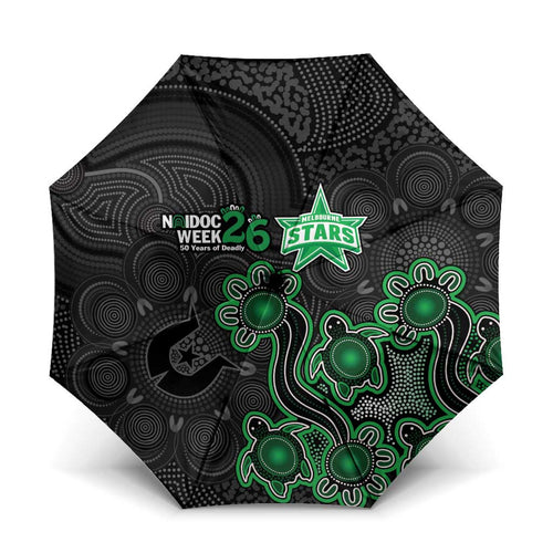 Melbourne Stars NAIDOC Week 2026 Umbrella Sea Turtles Aboriginal Art