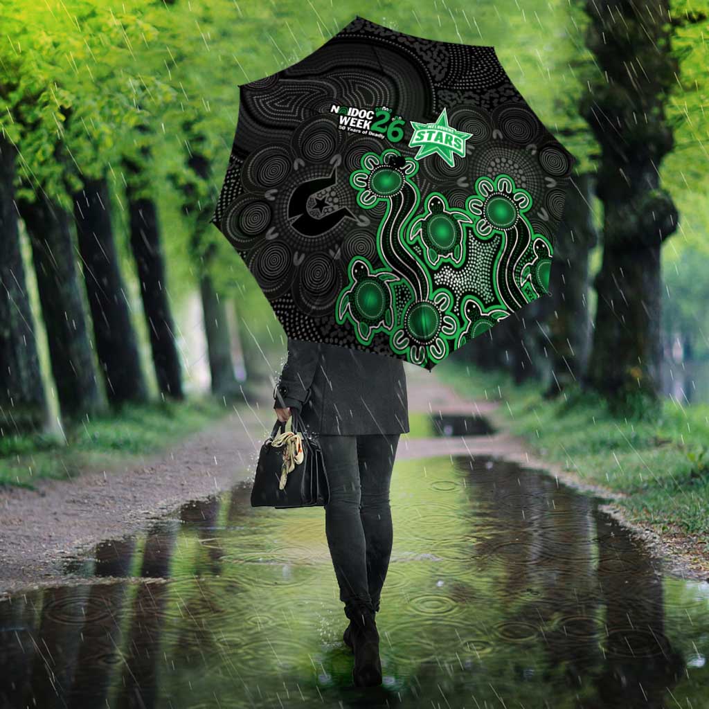 Melbourne Stars NAIDOC Week 2026 Umbrella Sea Turtles Aboriginal Art