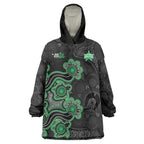 Personalised Melbourne Stars NAIDOC Week 2026 Wearable Blanket Hoodie Sea Turtles Aboriginal Art