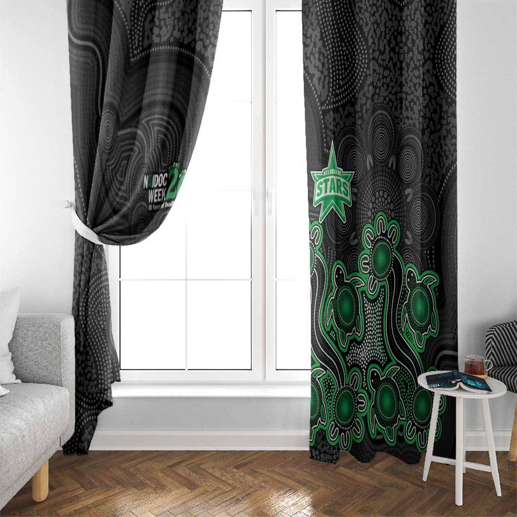 Melbourne Stars NAIDOC Week 2026 Window Curtain Sea Turtles Aboriginal Art