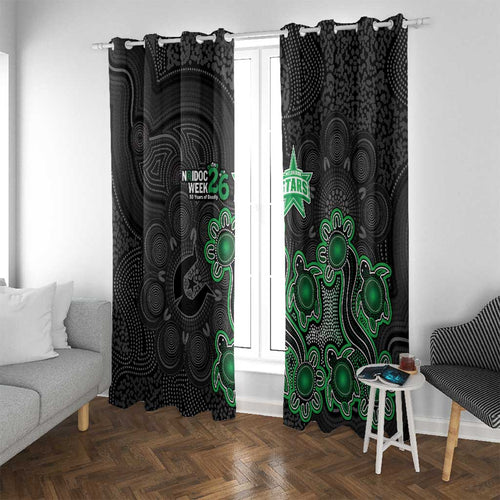 Melbourne Stars NAIDOC Week 2026 Window Curtain Sea Turtles Aboriginal Art