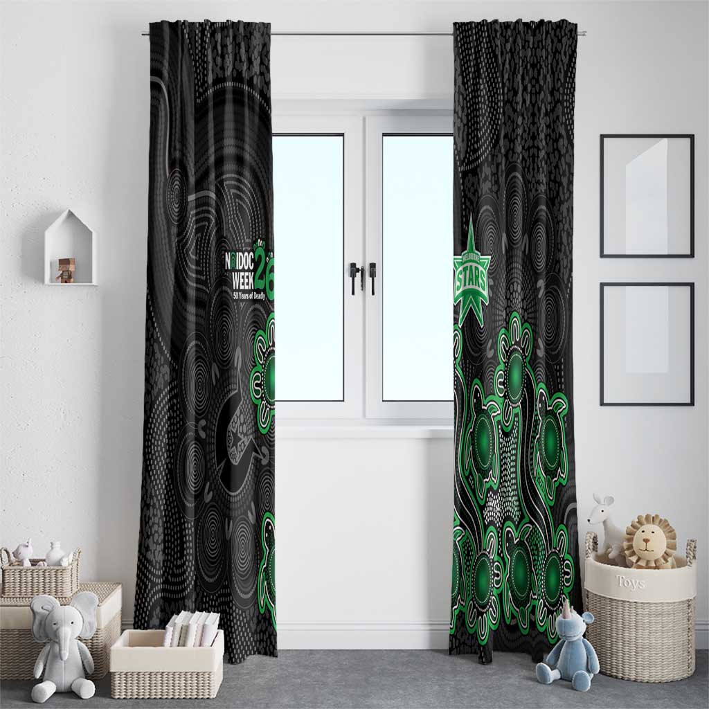 Melbourne Stars NAIDOC Week 2026 Window Curtain Sea Turtles Aboriginal Art