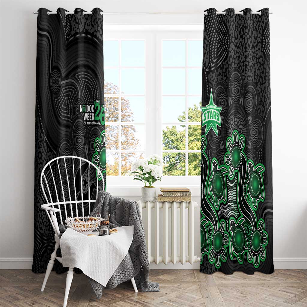 Melbourne Stars NAIDOC Week 2026 Window Curtain Sea Turtles Aboriginal Art