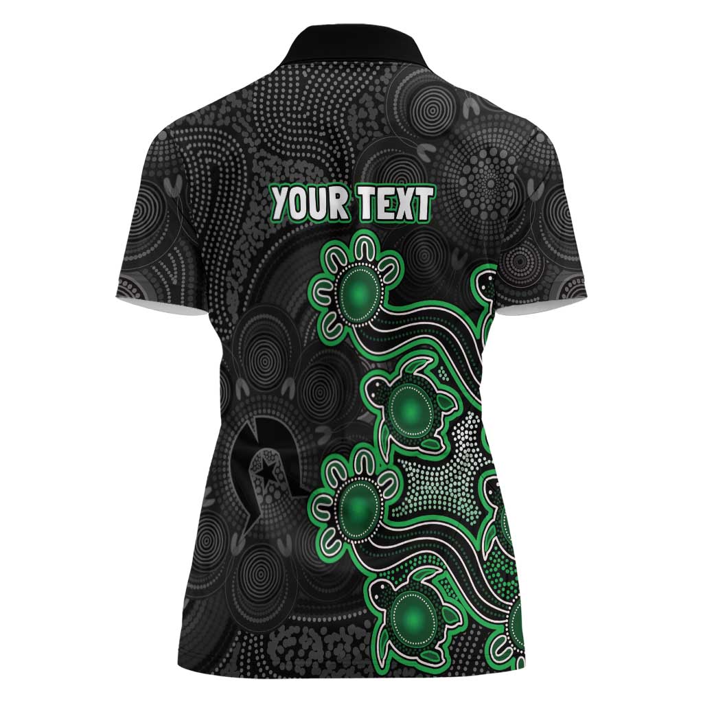 Personalised Melbourne Stars NAIDOC Week 2026 Women Polo Shirt Sea Turtles Aboriginal Art