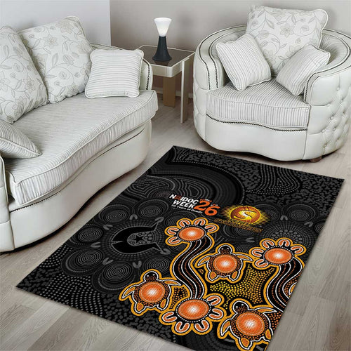 Perth Scorchers NAIDOC Week 2026 Area Rug Sea Turtles Aboriginal Art