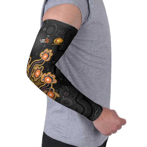 Personalised Perth Scorchers NAIDOC Week 2026 Arm Sleeves Sea Turtles Aboriginal Art