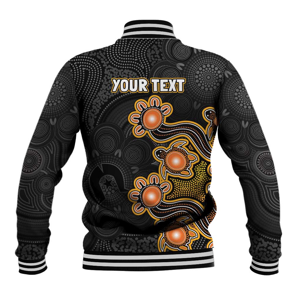 Personalised Perth Scorchers NAIDOC Week 2026 Baseball Jacket Sea Turtles Aboriginal Art