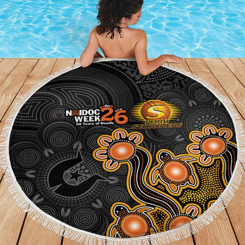 Perth Scorchers NAIDOC Week 2026 Beach Blanket Sea Turtles Aboriginal Art
