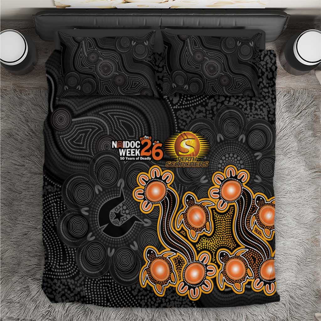 Perth Scorchers NAIDOC Week 2026 Bedding Set Sea Turtles Aboriginal Art