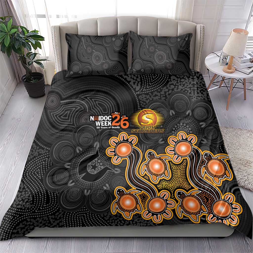 Perth Scorchers NAIDOC Week 2026 Bedding Set Sea Turtles Aboriginal Art