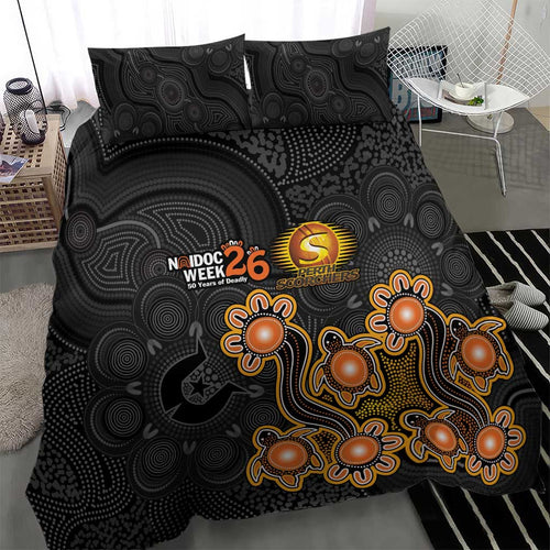 Perth Scorchers NAIDOC Week 2026 Bedding Set Sea Turtles Aboriginal Art