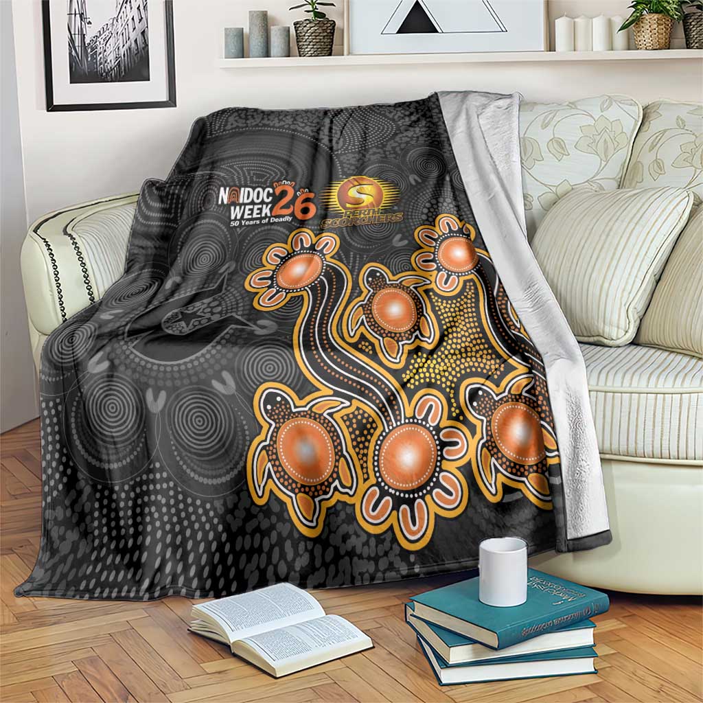 Perth Scorchers NAIDOC Week 2026 Blanket Sea Turtles Aboriginal Art